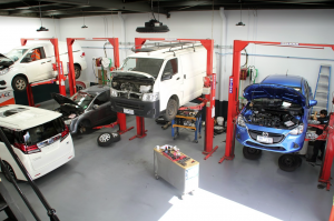 Photo Of Cars Receiving Brake Service And Repairs